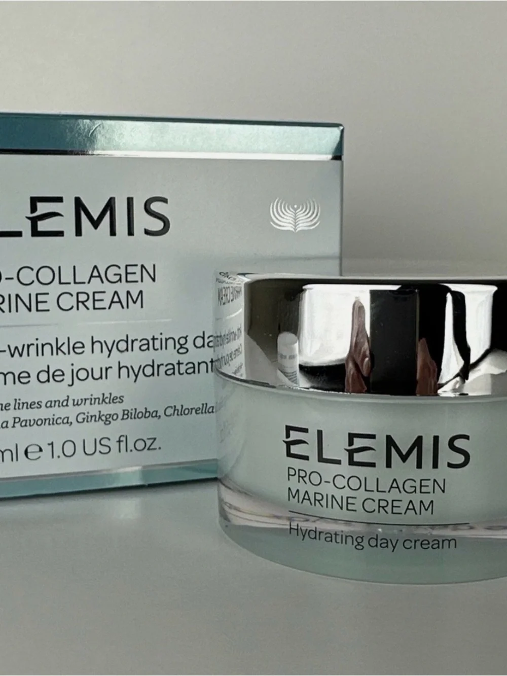 ELEMIS Pro-Collagen Marine Cream - Light Aqua and Silver.  Brand new!
